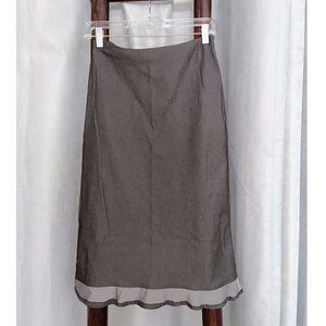 Promod Dainty Midi Gray Skirt